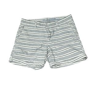 GAP Women's blue  and White Striped Shorts
